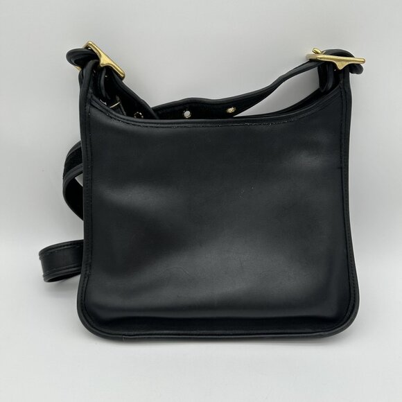 Coach Vintage Legacy Zip 9966 Black Leather Crossbody Shoulder Bag - Picture 3 of 8